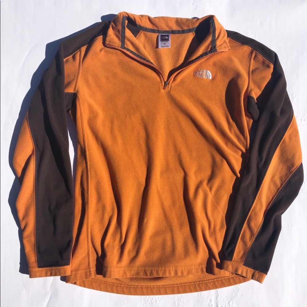 North Face Quarter Zip Fleece Mens Medium